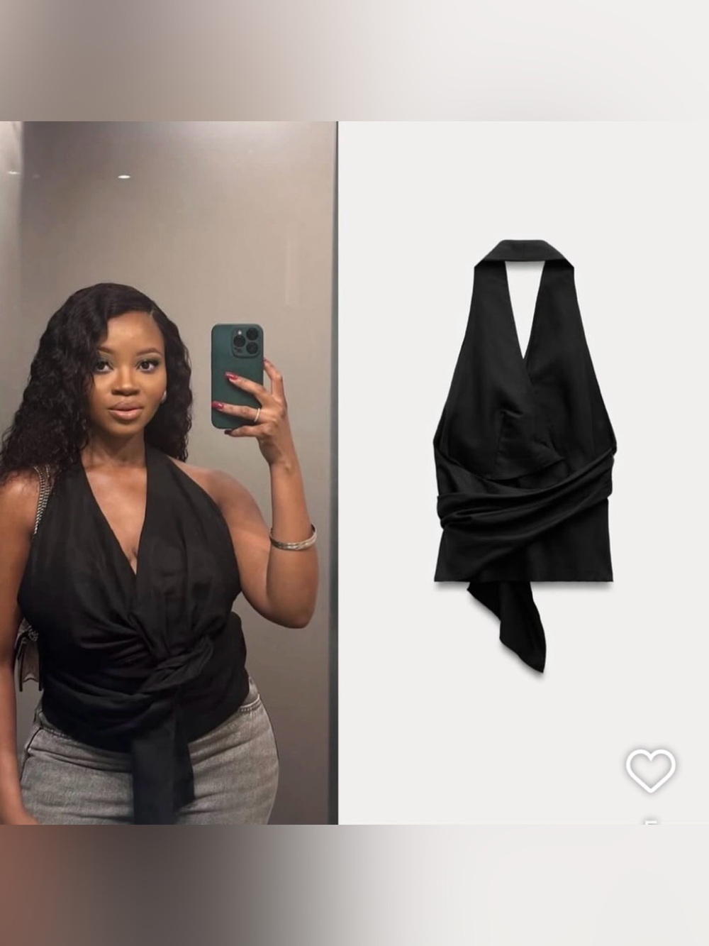 NWT ZARA LINEN BLEND WRAP HALTER TOP SIZE M
🚨 no discount in this top